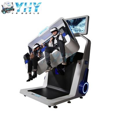 Hot Sale 360 Degree Rotation Roller Coaster 2 Player VR Simulator Machine Saftey Belt with Electric Locker for Indoor Outdoor Park