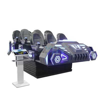 Máquina de jogos 9D para parque de diversões, plataforma de movimento VR para 9 jogadores, assentos de teatro dinâmico de realidade virtual, cinema 9D