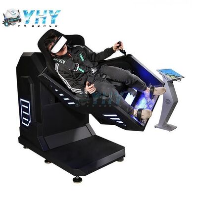 9D VR Simulator 360 Degree Rotation Virtual Reality Flight Roller Coaster Simulator Arcade Game Machine with Single Seat 