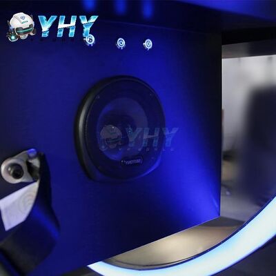Virtual Reality 360 Equipment 9D VR Cinema Simulation 360 Degree Motion Rotation Game Three Seats Roller Coaster Simulator 