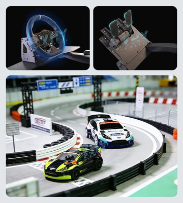 Multiplayer AR Racing Simulator com pistas de corrida personalizadas para competição realista