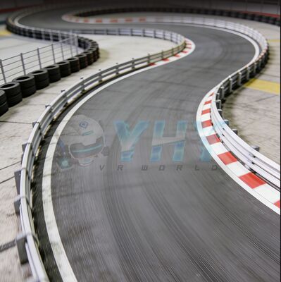 Simulador de corrida de cena real com tela de 42" e FPV imersivo para diversão de corrida multijogador