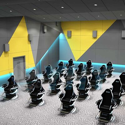 Simulador de Cinema Dinâmico com Movimento para Cinema Voador Personalizado de Fábrica, Cinema Multiplayer VR, Cadeira de Movimento 9D