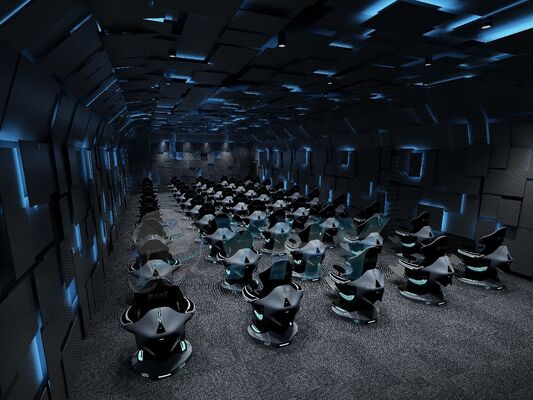 Sistema de Cinema VR Voador 9D Personalizável Realidade Virtual Cinema Dinâmico VR Ultimate Crossing para Parques de Diversão