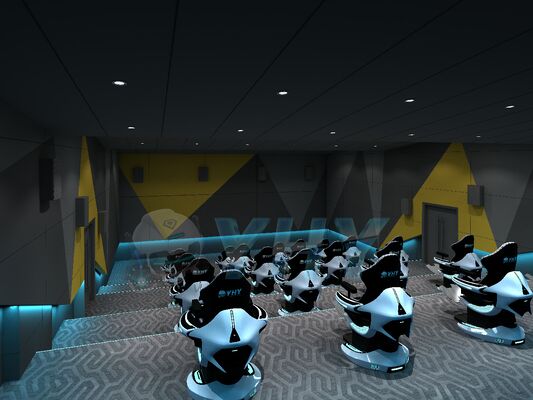 YHY Ultimate Crossing 2 9D VR Dynamic Cinema One-Stop Solutions com suporte à plataforma de movimento 3-DOF personalizado