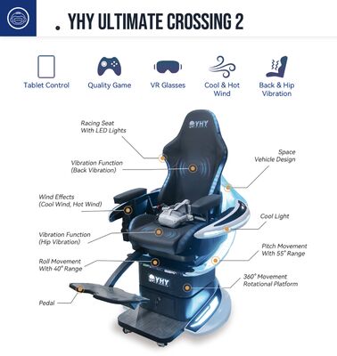 Simulador de Realidade Virtual Interativo para Passeio VR, Cinema Dinâmico de Realidade Virtual 9D, Cinema de Entretenimento Imersivo