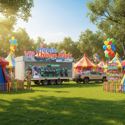 Indoor VR Truck Mobile Simulator Profitable Business Equipment for Virtual Reality Arcade Amusement Park Gaming for Outdoor