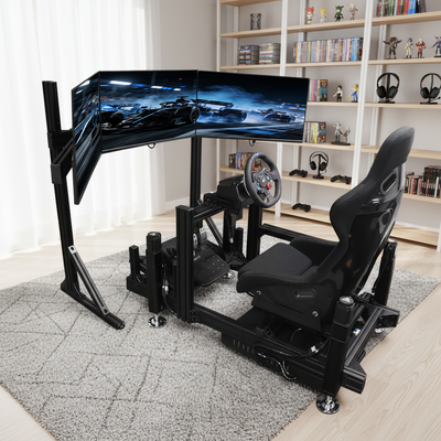 Popular Motion Sim Rig Aluminium Profile Race Car Driving Simulator Game Seat Sim Racing Cockpit