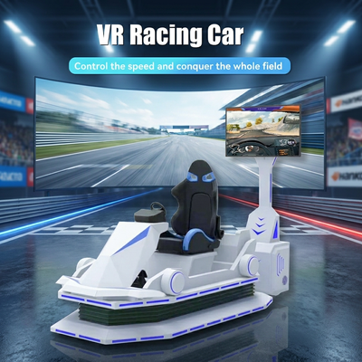 9D Realidade Virtual Carro de corrida Equipamento de entretenimento interno e externo Fibra de vidro Personalização Vr Condução Máquina de jogos Carro