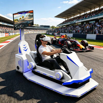 Realidad Virtual Driving Game Machine VR Car Racing Simulator no Parque temático VR