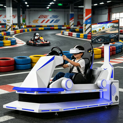 9D Metal VR Racing Simulator Máquina de jogo de karting de carro interior com experiência de condução VR para ocasiões de aeroporto e shopping mall