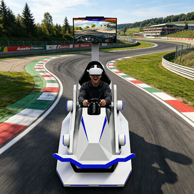 Sensação real 9D Realidade Virtual Vr Racing Outdoor Car Sports Simulator Mall Game Center