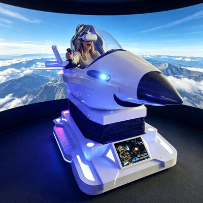 Grande simulador de vôo dinâmico 3d 9d vr lutador interior casa plástico espaço cápsula aeronaves equipamentos de jogo shoppings