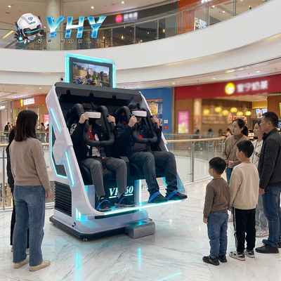 Interiores 9D VR Arcade Cinema Simulator 360 VR Game Machine para Dois Jogadores Metal Usar VR MR Equipamento para Casa
