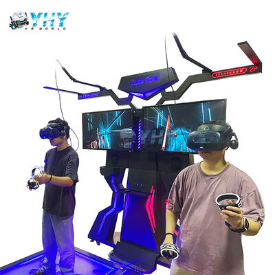 Simulador de música de dança de realidade virtual de arcada VR Walk Platform 2 jogadores VR Battle Game Simulator