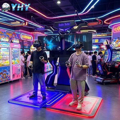2 jogadores FPS VR Kat Walker Arcade Treadmill Machine 9D VR Simulador Plataforma de Caminhada