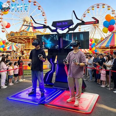 Simulador de caminhada de realidade virtual externa para 2 jogadores, casa e máquina educacional de esteira arcade VR Walker