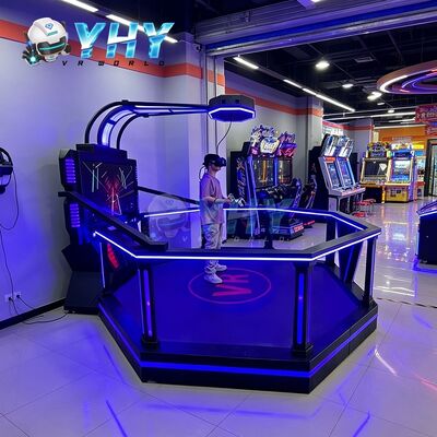 Jogos VR interativos Simulador 9D Realidade Virtual 1 Jogadores Espaço Grande HTC 9D VR Simulador para VR Gaming Park
