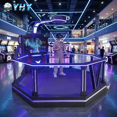 Jogos VR interativos Simulador 9D Realidade Virtual 1 Jogadores Espaço Grande HTC 9D VR Simulador para VR Gaming Park