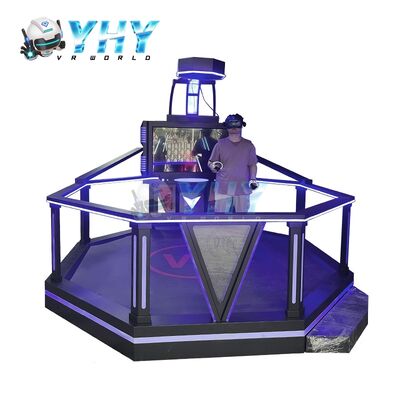 Jogos VR interativos Simulador 9D Realidade Virtual 1 Jogadores Espaço Grande HTC 9D VR Simulador para VR Gaming Park