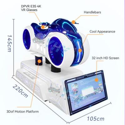 9D Moto VR de Motocicleta Jogos de Realidade Virtual Máquina de Corrida de Moto VR Simulador de Corrida de Carro Moto VR de Movimento