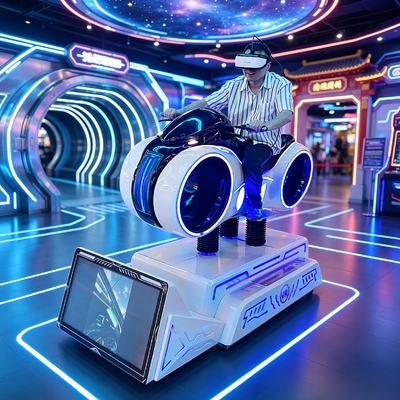 Simulador de corrida de motocicletas dinâmicas em 9D VR Realidade Virtual Motocicleta de condução Arcade Game Machine para locais de entretenimento