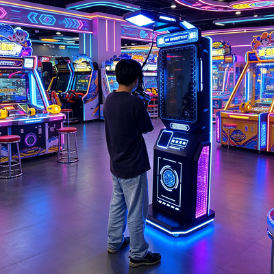 Retornos Altos Máquina de Arcade de Tiro Simulador VR Interna/Externa Baixo Custo Batalha em Equipe VR Metal de Jardim para Público