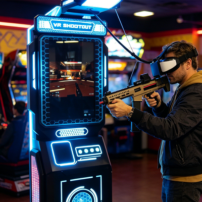 Simulador de Tiro de Batalha de Realidade Virtual Máquina de Jogo de Arcade VR de Tiro de Autoatendimento