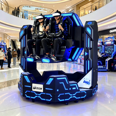 High-Yield Commercial VR Theme Park Ride Double-Seat 1080 degree roller coaster Motion Simulator