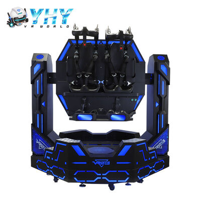 Turnkey VR Arcade Equipment Commercial 1080 Degree Rotating 9D VR Cinema Motion Chair Double Player Roller Coaster Simulation