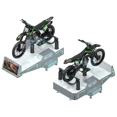 Máquina de Jogo de Motocicleta VR Comercial Pesada com Plataforma de Feedback de Movimento Dinâmico para Parques Temáticos