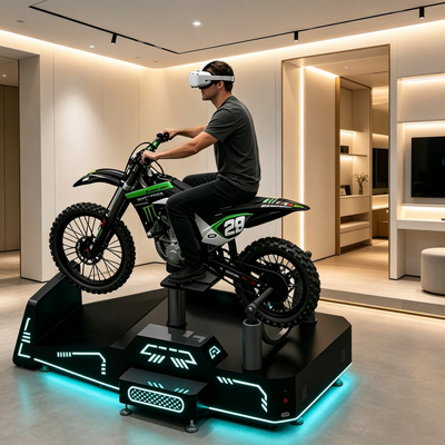 Single-Player VR Mountain Racing Simulator with Dynamic Tilt & Real-Time Haptic Response