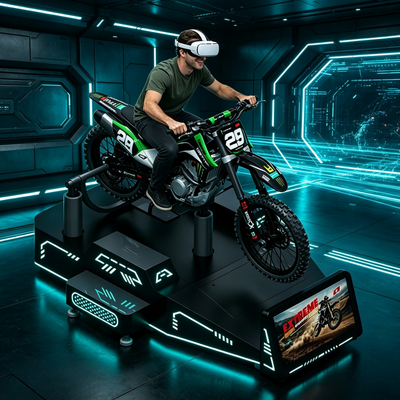 Máquina de Motocicleta VR Comercial Lucrativa para Jogador Único para Shoppings e FECs