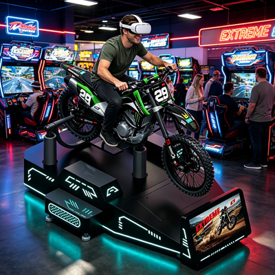 Simulador de Bicicleta de Montanha VR Comercial de Emoção Extrema: Experiência de Passeio em Tempo Real para Jogador Único