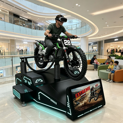 Fábrica de Guangzhou Simulador comercial de motocicleta de montanha VR com sistema de feedback háptico