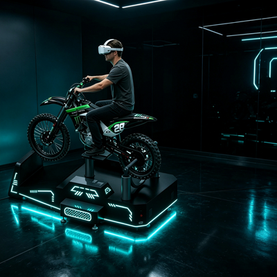 Fábrica de Guangzhou Simulador comercial de motocicleta de montanha VR com sistema de feedback háptico