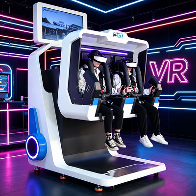 Máquina Arcade VR de 2 Lugares e Alto Tráfego com Tela de Vídeo ao Vivo para Anúncios