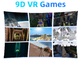 Jogos grandes 9D da experiência do pêndulo VR simulador de 1080 jogos da realidade virtual do grau