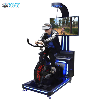 Simulador pequeno da bicicleta do tamanho VR da máquina de jogo do esporte