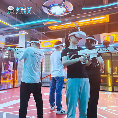 YHY lançou um novo simulador de tiro VR para 4 jogadores com 360 roam gratuito e jogos multijogador