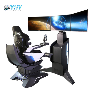 1100W VR Flight Simulators 3 Axis Dynamic Platform 360 Rotate Chair With Joystick Stick Jogo