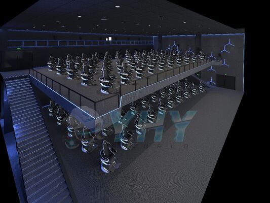 9D VR Dynamic Motion Cinema Simulator New Dynamic 360 Rotation Experience Multiple People Projection Game Vr Attractions Cinema