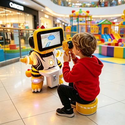 Grande popularidade VR Kids Dinossauro Arcade Game Machine Moeda Operado VR Simulator Com Jogos Para Crianças