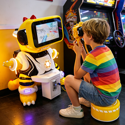 Venda Quente 9D VR Equipamento de Entretenimento de Realidade Virtual Dragon Baby Simulator Shooting Game Machine para Crianças