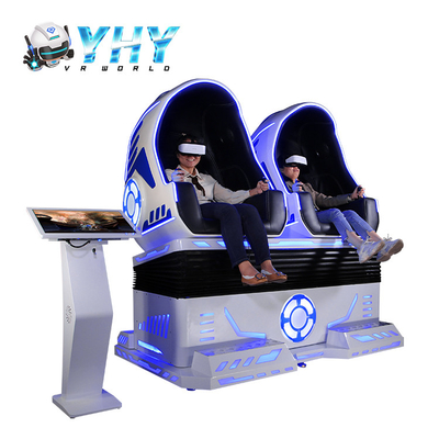 3 simulador do movimento da realidade virtual da cadeira do ovo do simulador do jogo VR do DOF com varredura do pé