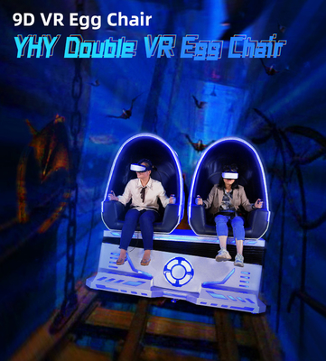 Cadeira do simulador do movimento do cinema 2500W do ovo 9D VR do jogo para 2 assentos