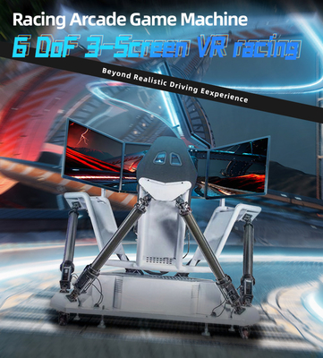 3 seleciona 6 DOF VR que competem o cilindro elétrico Arcade Game Machine do simulador 5.0KW