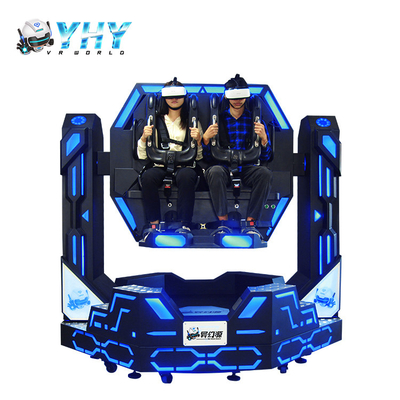 Dois simulador 8.0KW dos assentos 9D VR com jogo de simulação da montanha russa VR