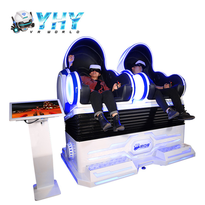 Cadeira virtual do simulador do movimento do ovo VR do dobro da cadeira 2.5KW do jogo de YHY 9D