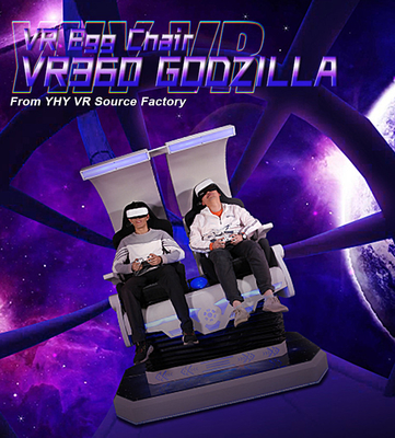 máquina de jogo dos adultos VR Godzilla do simulador da cadeira dos jogadores VR do dobro 9D